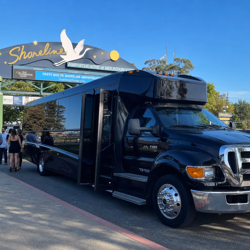 Rent a Bus to Shoreline Amphitheatre