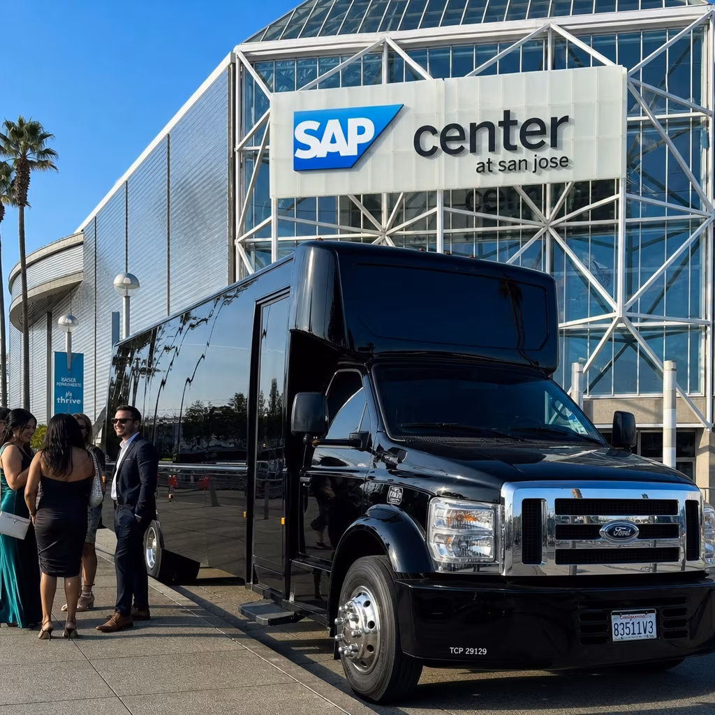 Rent a Bus to SAP Center at San Jose