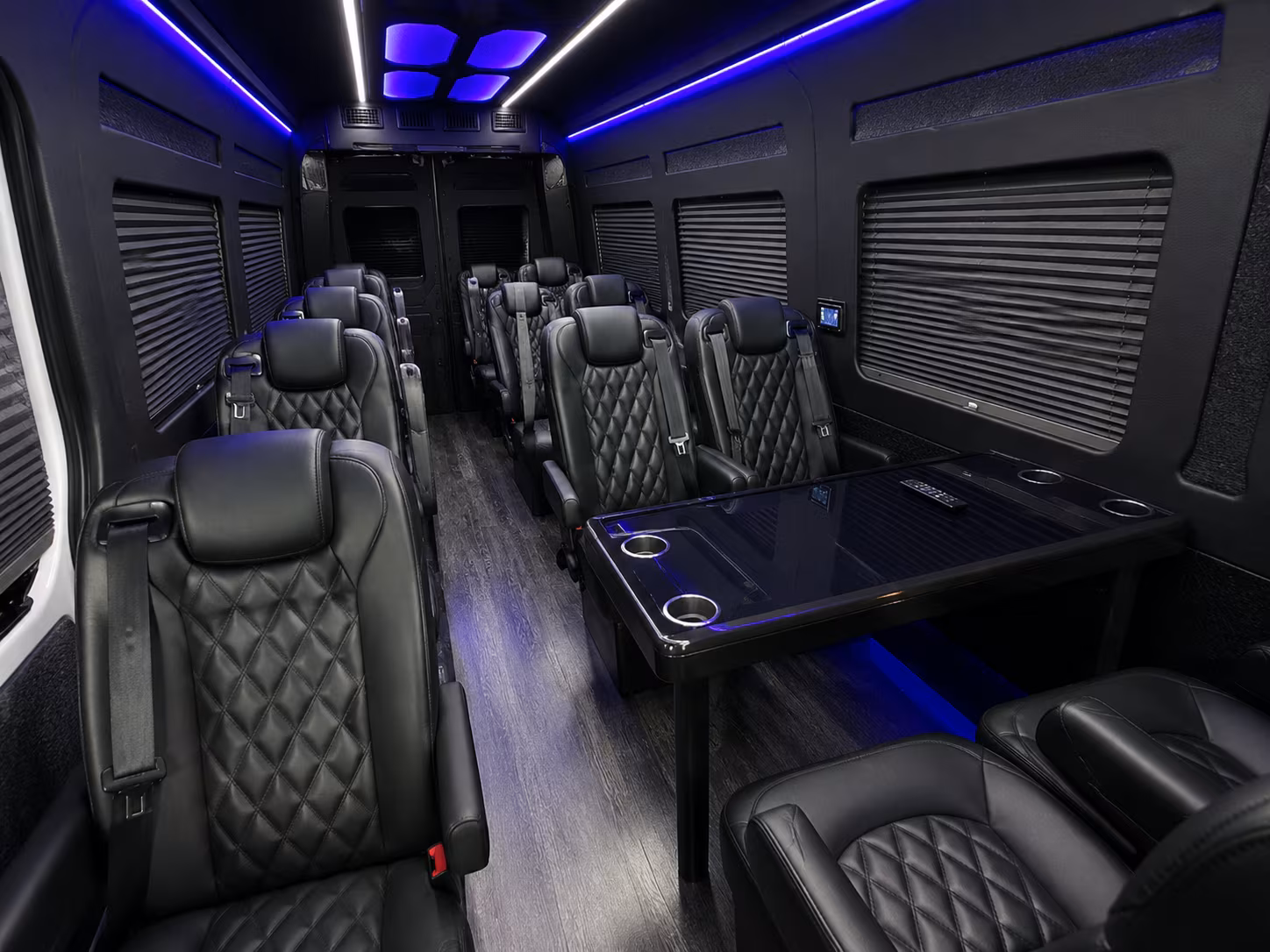 Fremont Airport Shuttle & Transportation party bus interior