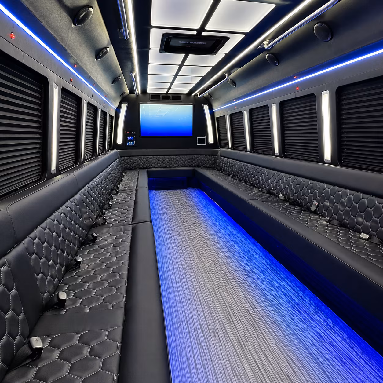 Fremont Concert & Music Festival Transportation party bus exterior