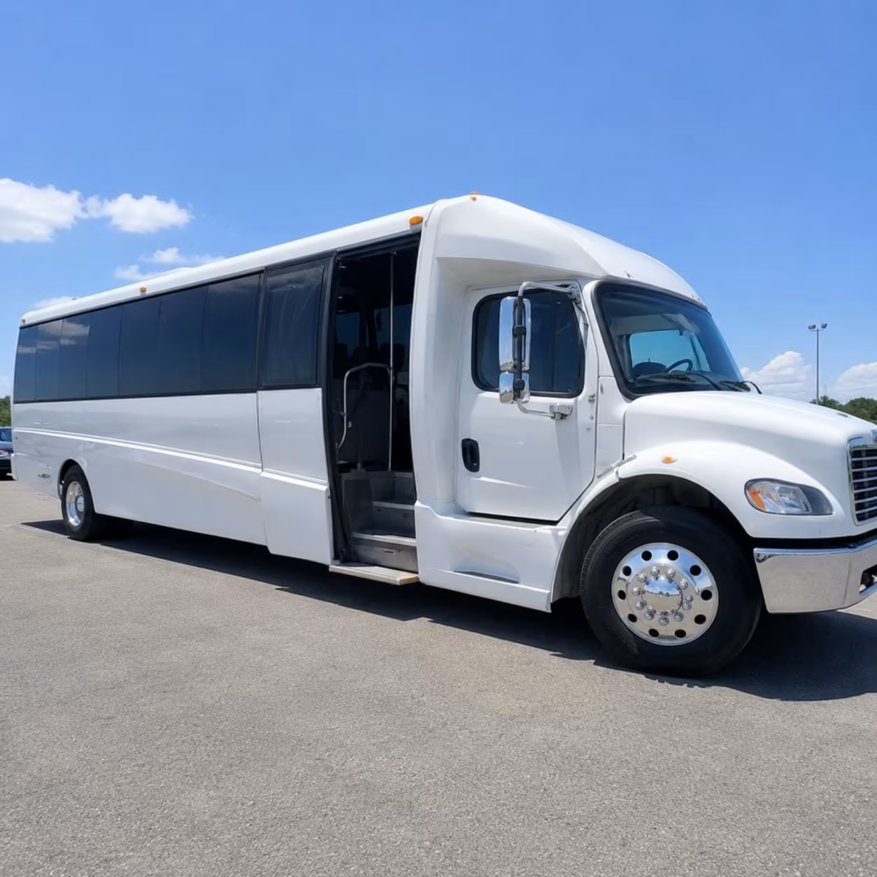 Fremont Corporate Transportation party bus exterior