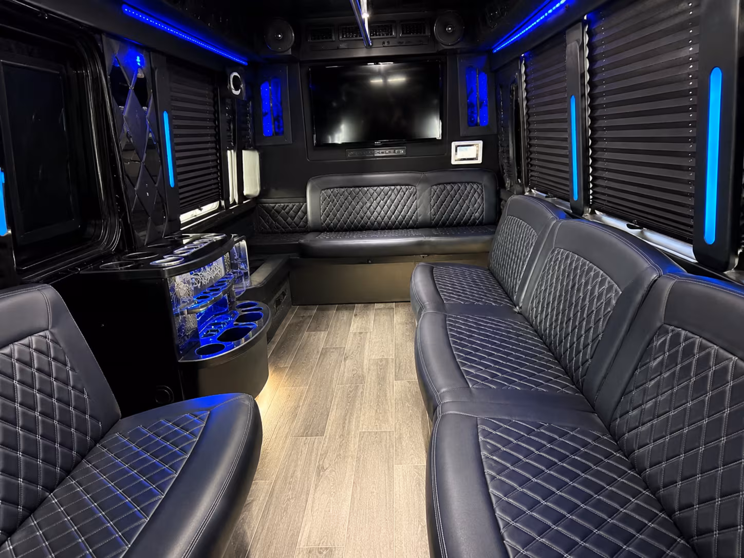 Fremont Private Event Transportation party bus exterior