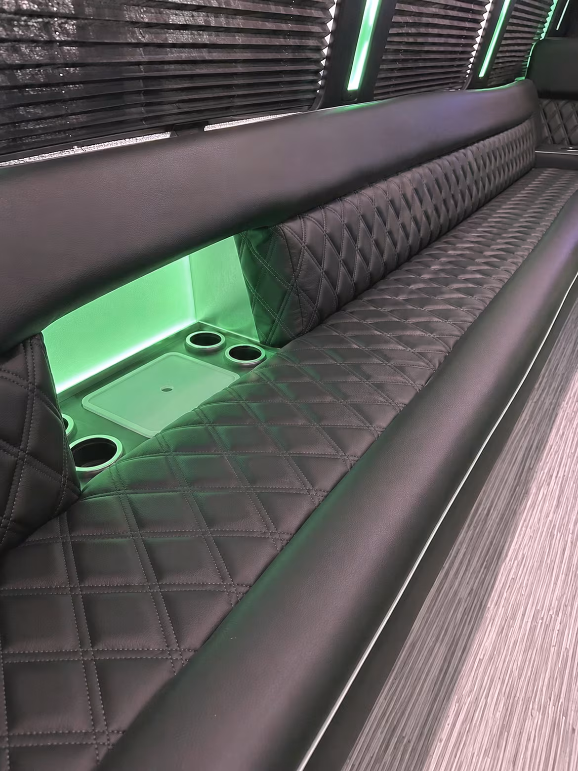 Fremont Prom & Homecoming Transportation party bus interior