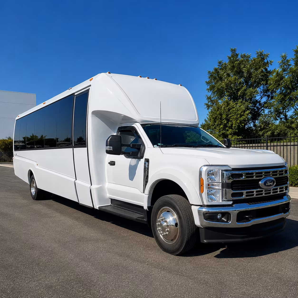 Fremont School Event Transportation party bus exterior