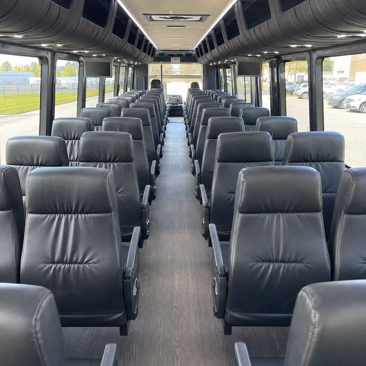 Fremont School Event Transportation party bus exterior