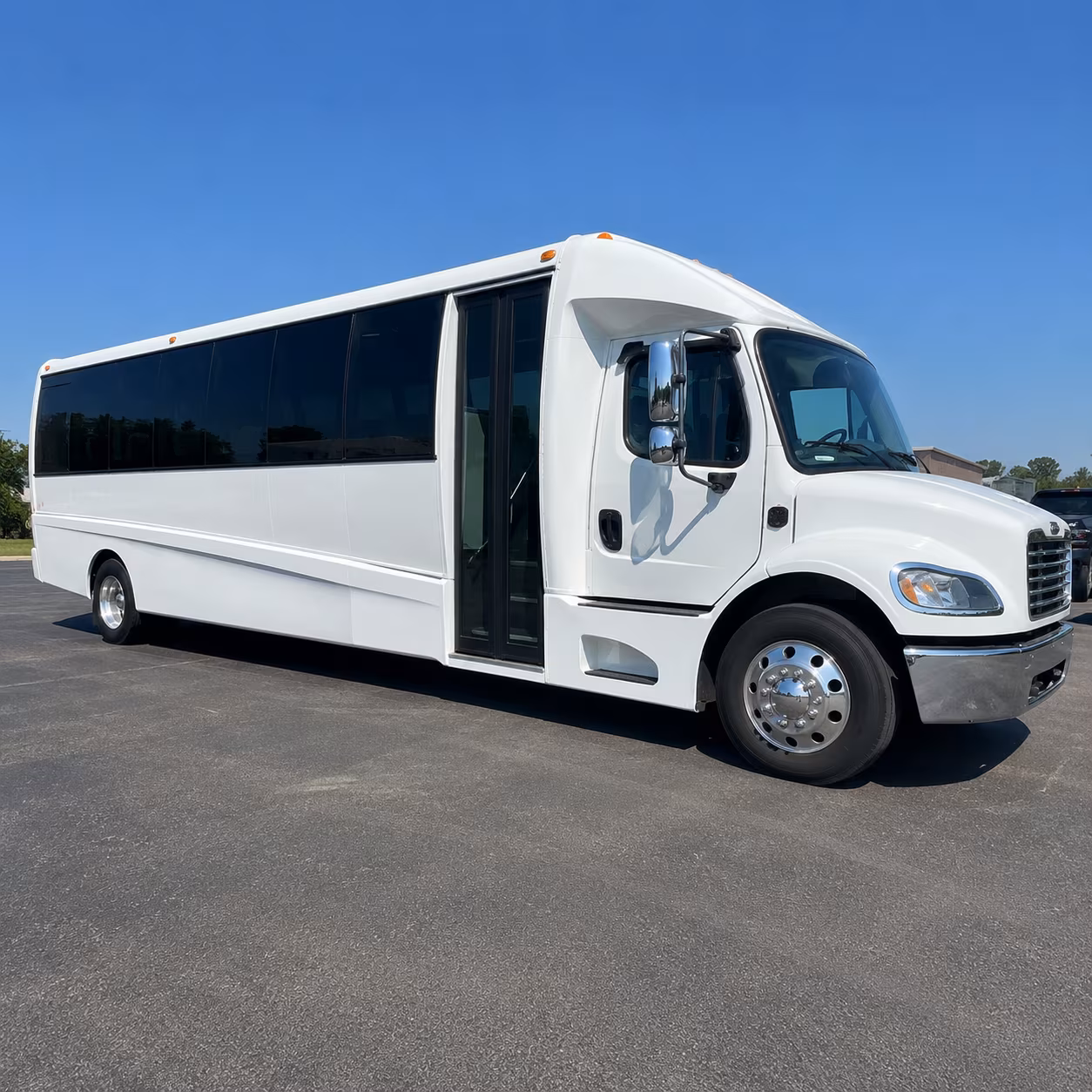 Fremont School Event Transportation party bus exterior