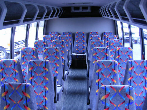 Torrance 24 Passenger Mini Bus Interior