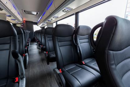 Fremont 45 Passenger Mini Coach Interior