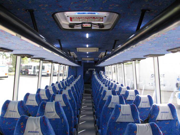 Palmdale 56 Passenger Charter Bus Interior