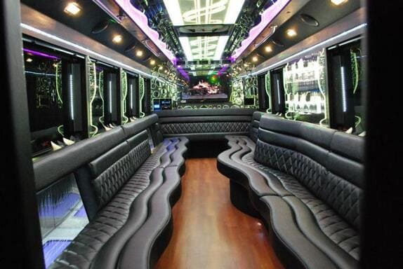 Sunnyvale 25 Passenger Limo bus Interior