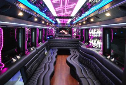 Palmdale 50 Passenger Party Bus Interior